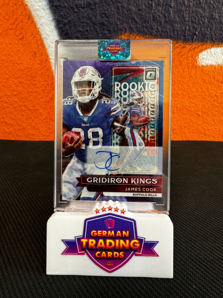 James Cook Gridiron Kings Auto 13/25 - Panini Donruss Optic 2022