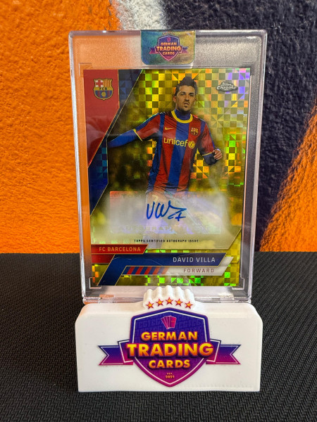 David Villa Auto 20/99 - Topps Chrome FC Barcelona 2022-23