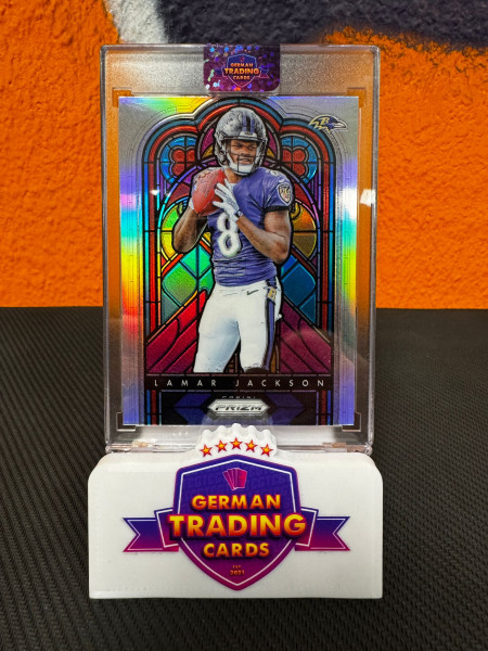 Lamar Jackson Rookie Stained Glass - Panini Prizm 2018