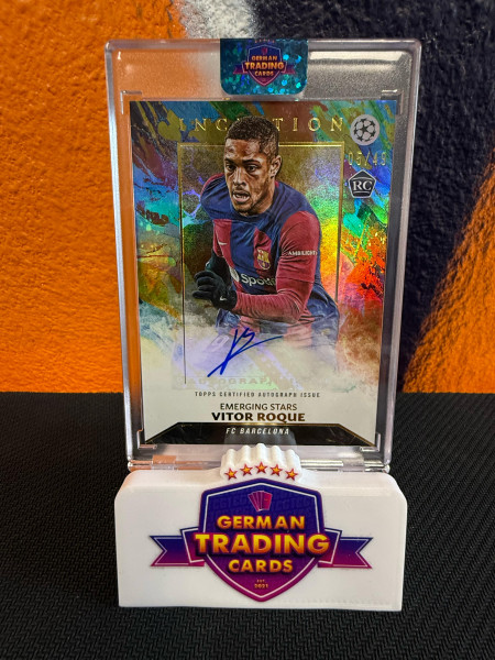 Vitor Roque Emerging Stars Rookie Auto 05/49 - Topps Inception UCC 2023-24