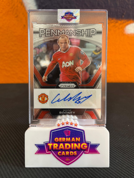 Wayne Rooney Penmanship Auto - 2023-24 Prizm EPL