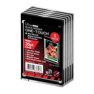 Ultra Pro One Touch Card Holder 35pt BLACK BORDER- 5-Pack