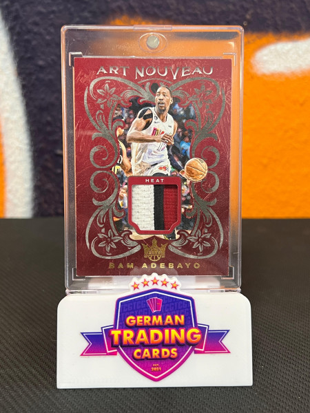 Bam Adebayo Art Nouveau Game-Worn Patch 12/25 - Panini Court Kings 2023-24