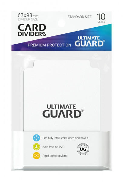Ultimate Guard Card Dividers Weiß (10pcs)