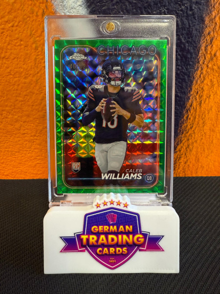 Caleb Williams Rookie Green Geometric 40/99 - Topps Chrome 2024