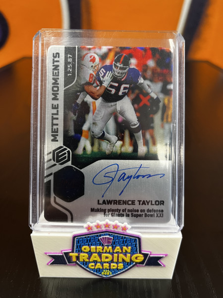 Lawrence Taylor Auto Mettle Moments - 2022 Panini Elements