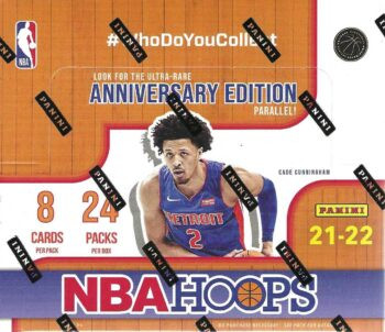 2021-22 Panini NBA Hoops Basketball Cards Retail Box