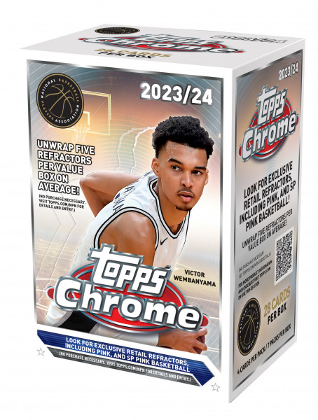 2023-24 Topps Chrome Basketball Blaster Box