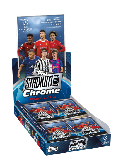 2021-22 Topps UEFA Champions League Stadium Club Chrome Hobby Box