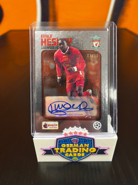 Emile Heskey Auto 02/10 - 2022 Topps Merlin Heritage Card Collection 98