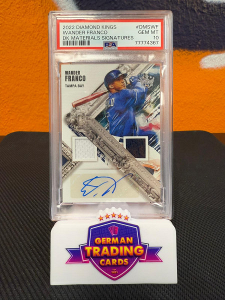 Wander Franco DK Materials Signatures PSA 10 - Panini Diamond Kings 2022