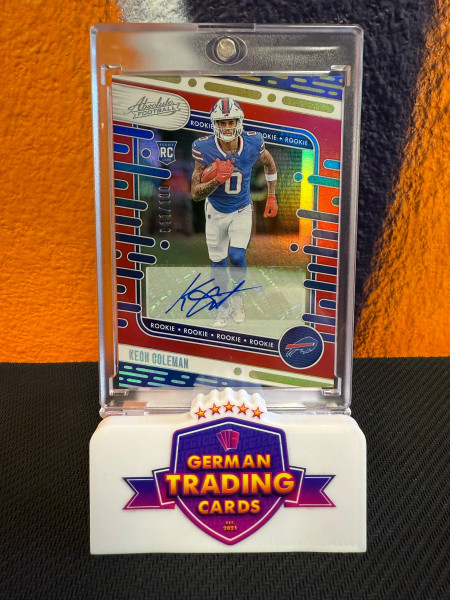 Keon Coleman Rookie Auto Red 011/100 - Panini Absolute 2024