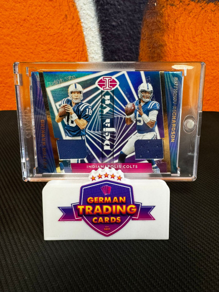 Anthony Richardson & Peyton Manning Deja Vu Dual Jersey - Panini Illusions 2023