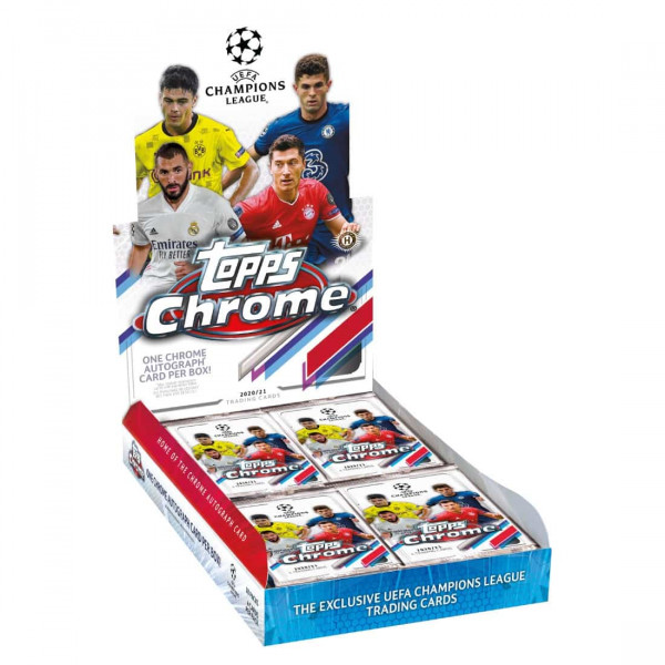 Topps Chrome UEFA Champions League 2020-21 Soccer Hobby Box