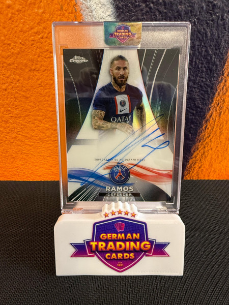 Sergio Ramos On-Card Auto Black 07/25 - Topps Chrome Paris Saint-Germain 2022-23