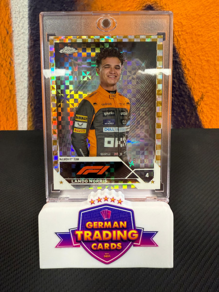 Lando Norris 08/50 Gold Checker Flag - 2023 Chrome Formula 1