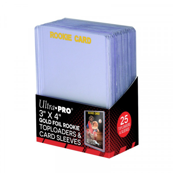 Ultra Pro Standard 35pt "Rookie Card" Toploader with Sleeves