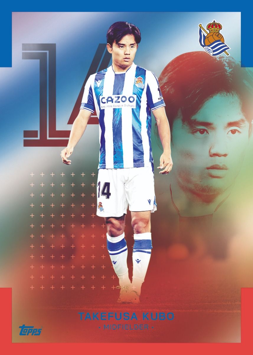 代引き不可】 TOPPS REAL SOCIEDAD レアルソシエダ 久保建英 3種コンプ