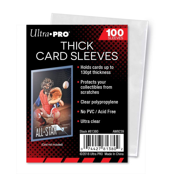 Ultra Pro Thick Card Soft Sleeves 130pt (100 pcs)