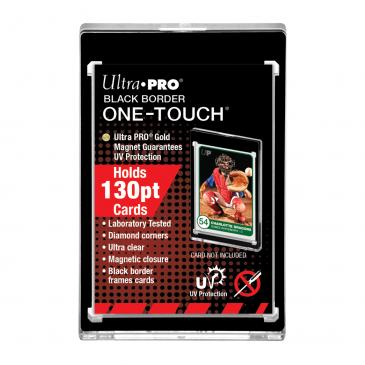 Ultra Pro One Touch Card Holder 130pt BLACK BORDER