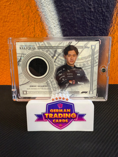 Zhou Guanyu Driver-Worn Patch - Topps Eccellenza 2023