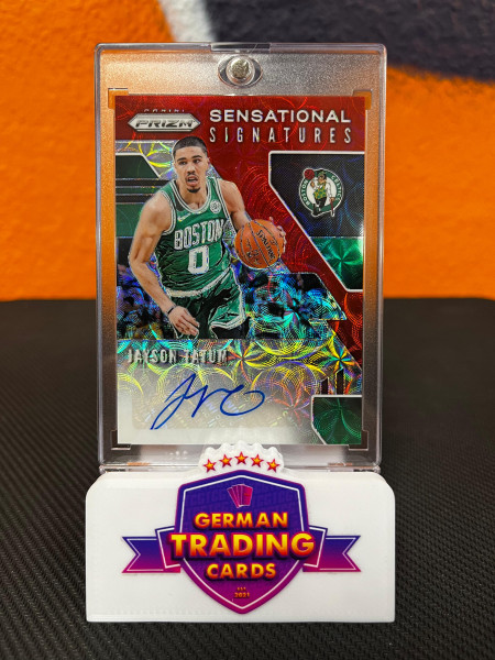 Jayson Tatum Sensational Signatures Red Choice - Panini Prizm 2019-20