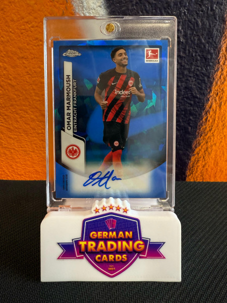 Omar Marmoush Sapphire Auto - Topps Chrome Sapphire Bundesliga 2023-24