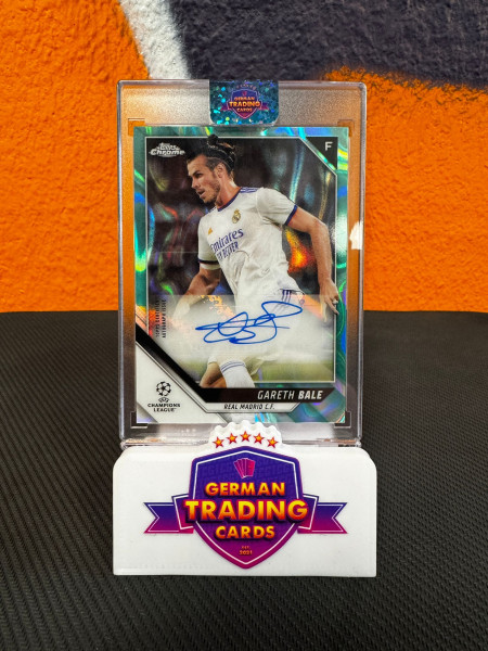 Gareth Bale Auto Aqua Lava - Topps Chrome UCL 2021/22