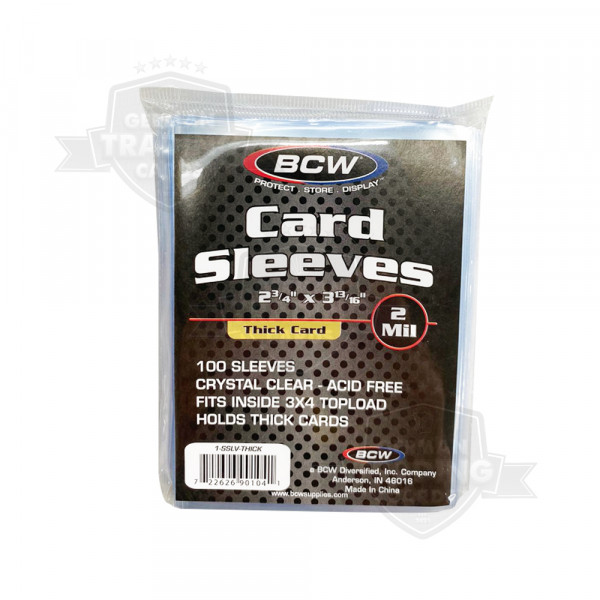BCW Thick Card Soft Sleeves 130pt (100 pcs)