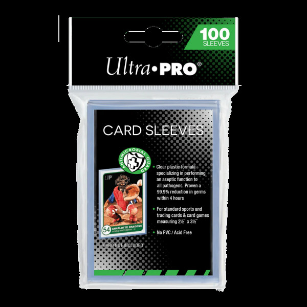 Ultra Pro Standard Regular Antimicrobial Sleeves 100 pcs