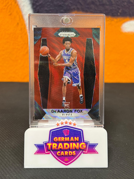 De'Aaron Fox Rookie Red Wave - Panini Prizm 2017-18