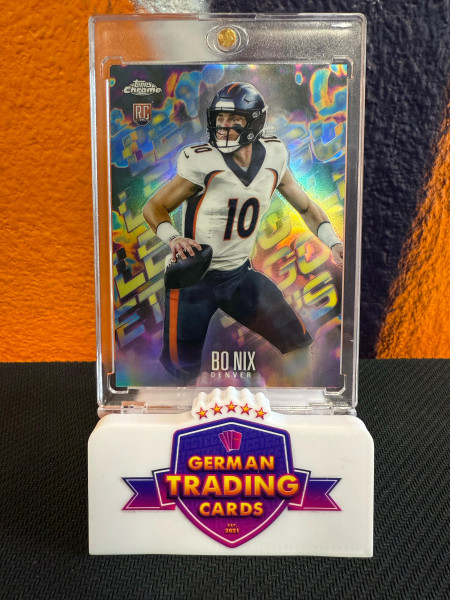 Bo Nix Rookie Let's Go SSP - Topps Chrome 2024