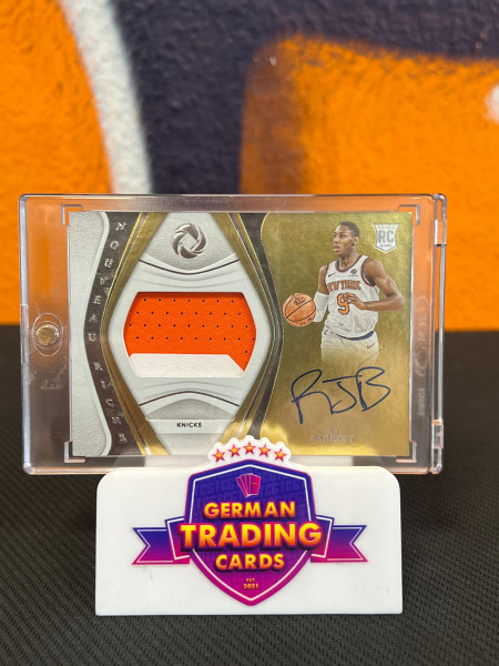 RJ Barrett Nouveau Riche Rookie Patch On-Card Auto 22/79 - Panini Opulence 2019-20