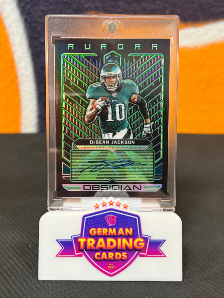 DeSean Jackson Aurora Auto 13/15 - Panini Obsidian 2019