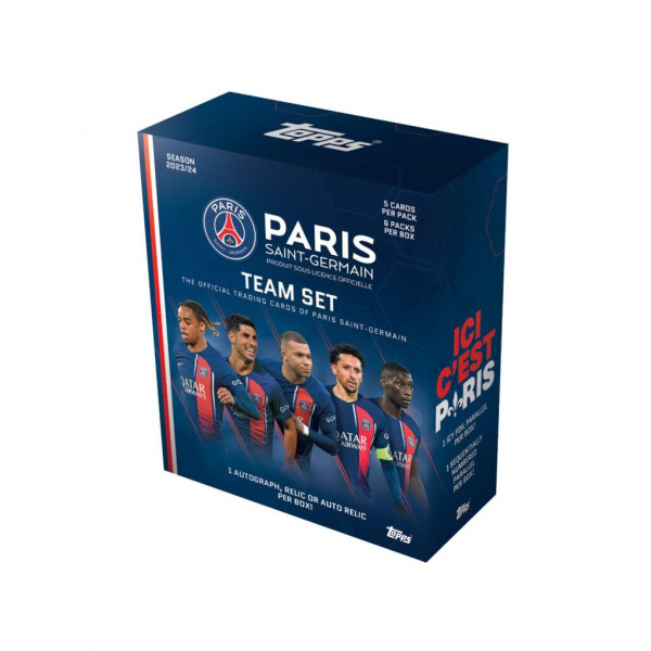 2023-24 Topps Paris Saint-Germain Team Set Box