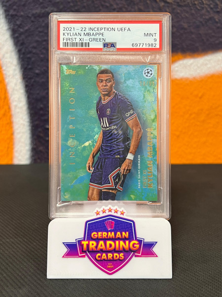 Kylian Mbappe First XI 20/99 PSA 9 - Topps Inception 2021-22