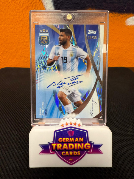 Sergio Agüero Auto 09/50 - Topps Argentina Lineage 2024