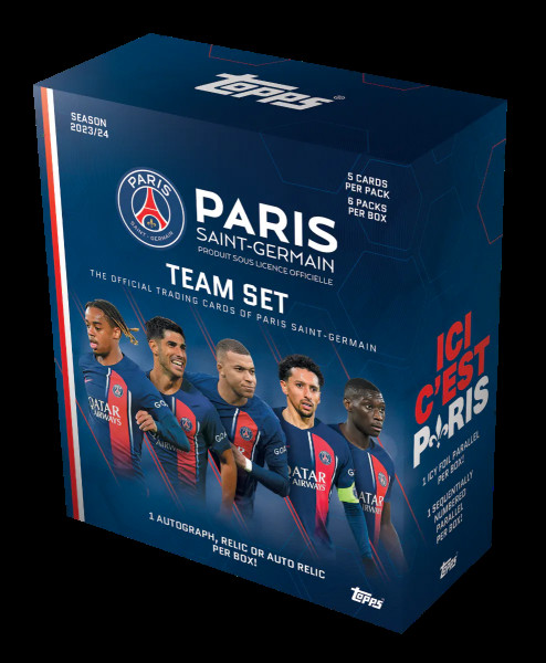 2023-24 Topps Paris Saint-Germain Team Set Box