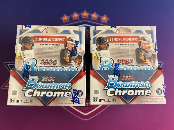 2x 2024 Bowman Chrome Baseball - Random Teams