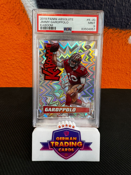 Jimmy Garoppolo Kaboom! PSA 9 - Panini Absolute 2019