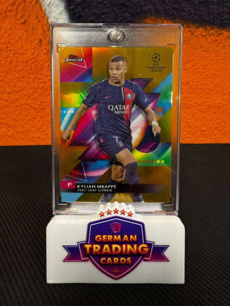 Kylian Mbappe Gold 36/50 - Topps Finest UCC 2023/24