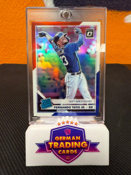 Fernando Tatis Jr. Rated Rookie Red/White/Blue 042/150 - Panini Donruss Optic 2019