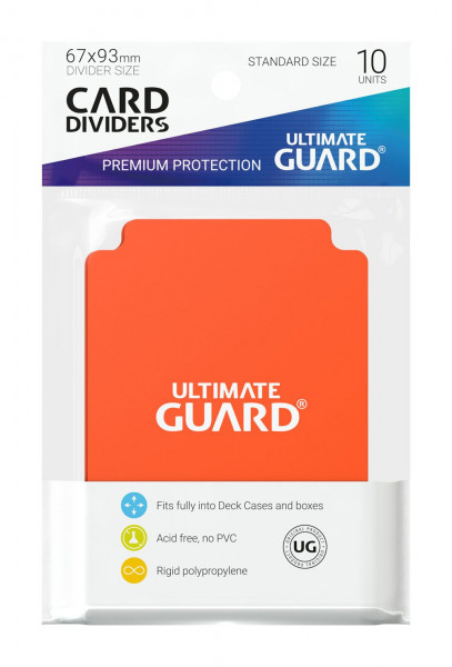 Ultimate Guard Card Dividers Orange (10 pcs)