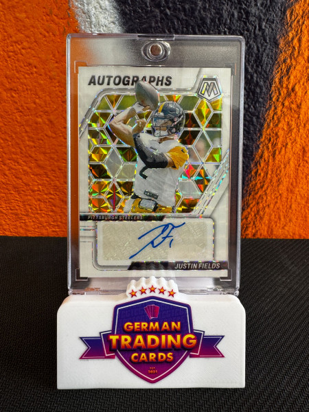 Justin Fields Auto White Mosaic 24/25 - Panini Mosaic 2024