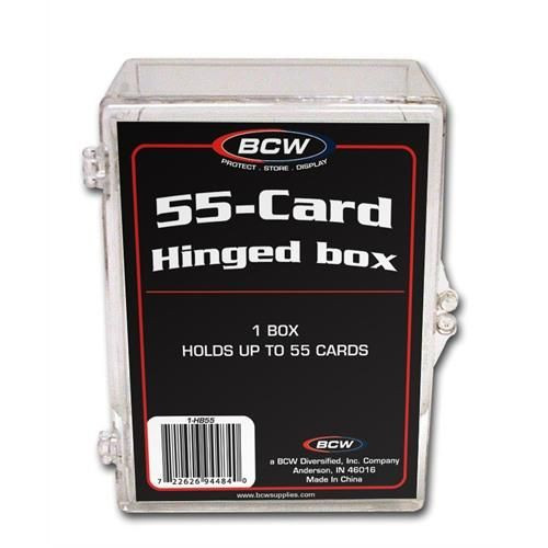 BCW Plastikkasten für 55 Karten (Hinged Box)