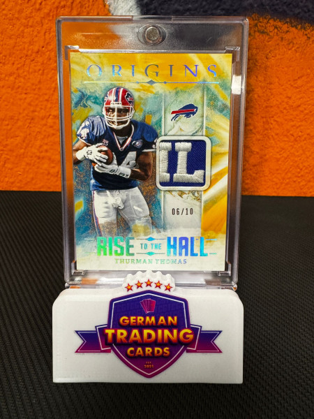 Thurman Thomas Rise to the Hall SICK PATCH GOLD 06/10 - Panini Origins 2024