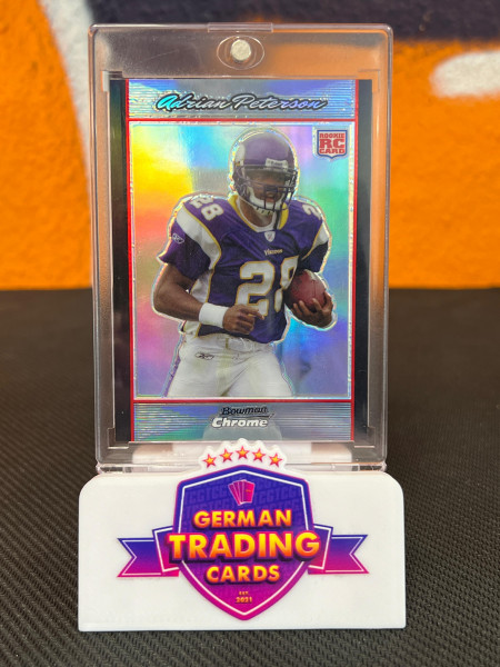 Adrian Peterson Rookie Refractor - Topps Bowman Chrome 2007