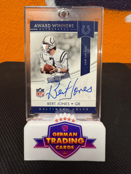 Bert Jones Award Winners On-Card Auto - Panini 2017