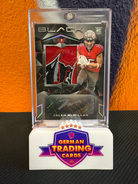 Jalen McMillan RPA 09/10 (SICK LOGO PATCH!) - Panini Black 2024