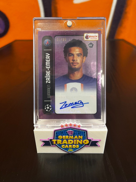 Warren Zaire-Emery Auto Rookie Card 11/25 - 2022 Topps Merlin Heritage Card Collection 98